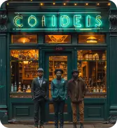 Urban Fashion Trio in Front of COHIDEIS Urban Fashion Trio in Front of COHIDEIS